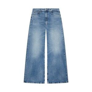 Dondup Wide-Leg Vintage Wash Jeans In Recycled Stretch Denim - NWT